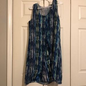 Blue and Green Dress